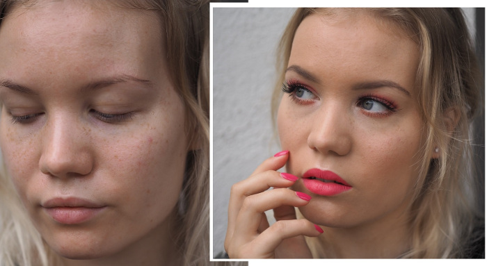 before after makeup