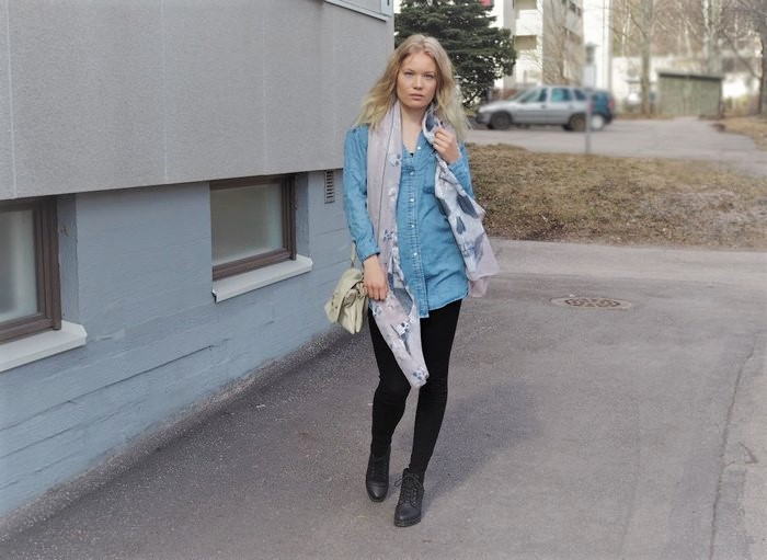 denim dress outfit