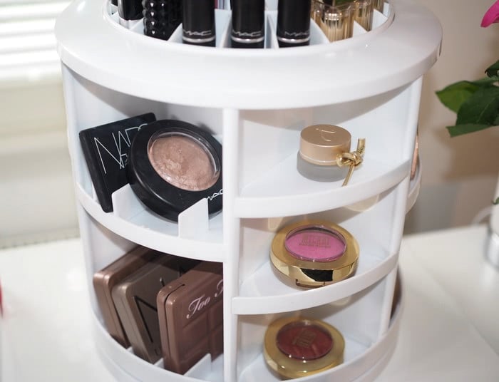 rotating makeup organizer