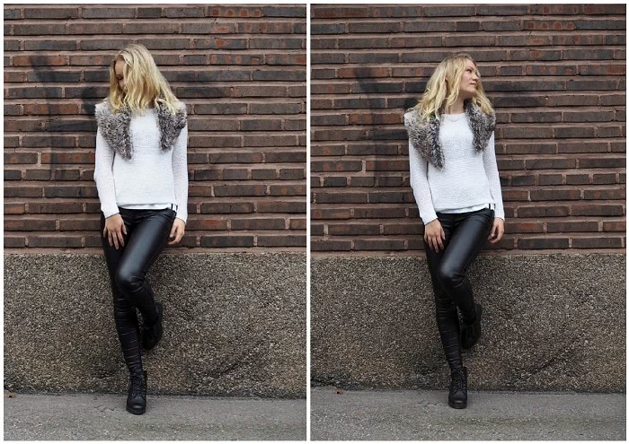 fall style inspiration leather pants