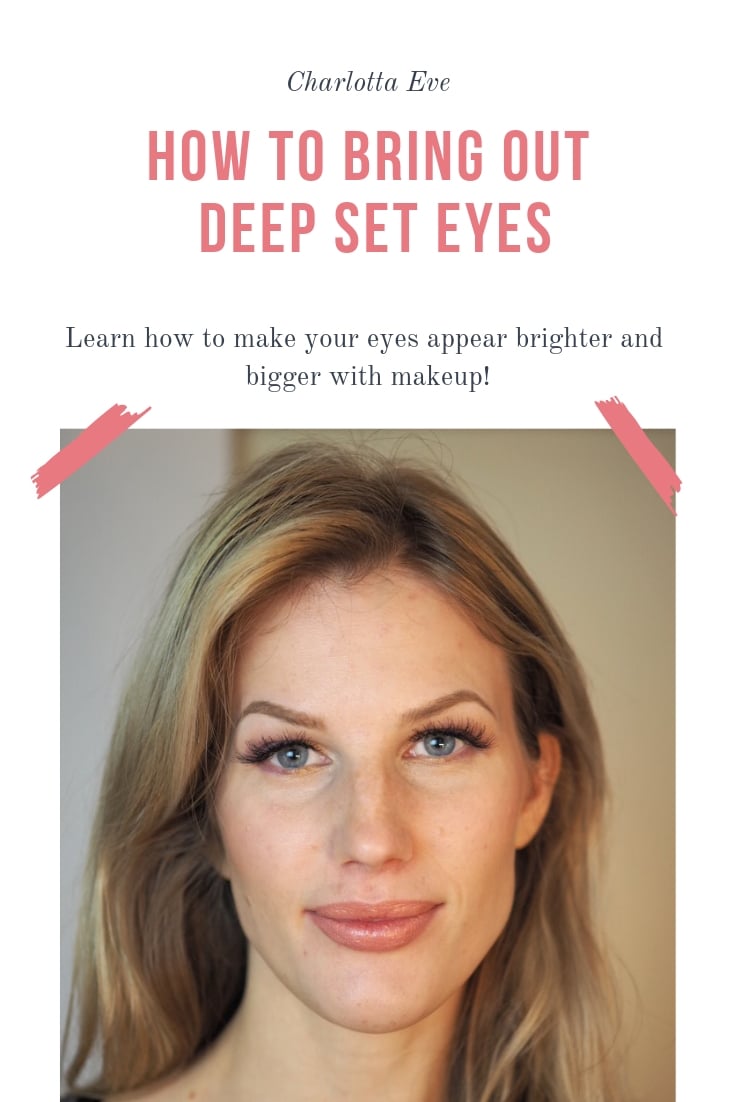 How to bring out deep set eyes Tutorial Charlotta Eve