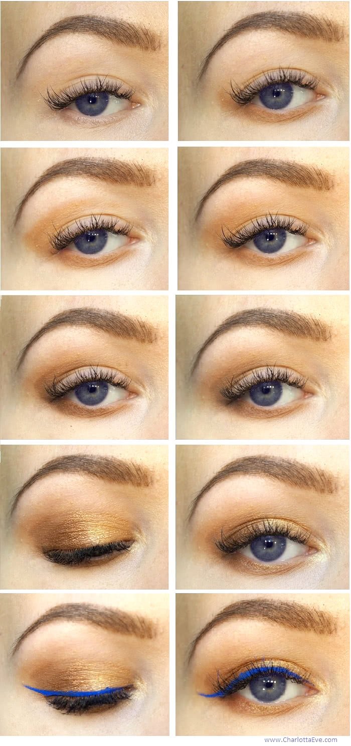 makeup for blue eyes tutorial