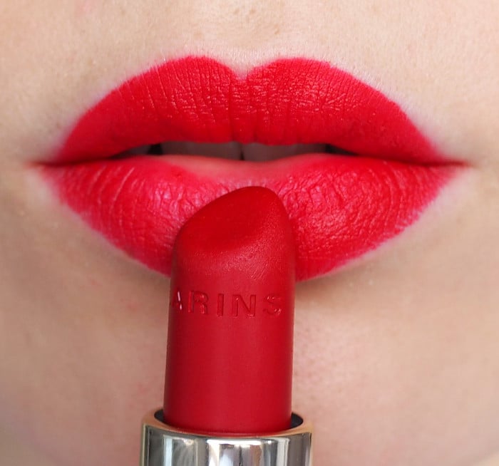 clarins deep red