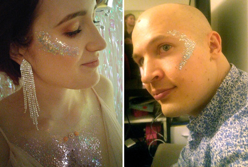 glitter makeup ideas for face