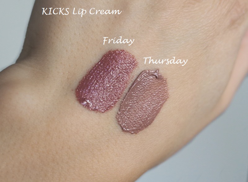 kicks lip cream swatches thursday friday