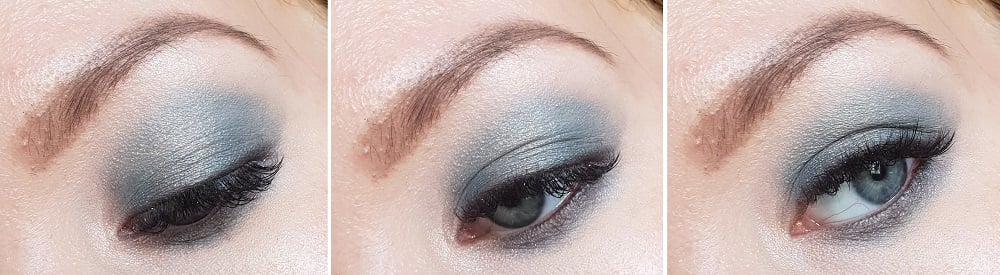 grey turquoise makeup simple tutorial