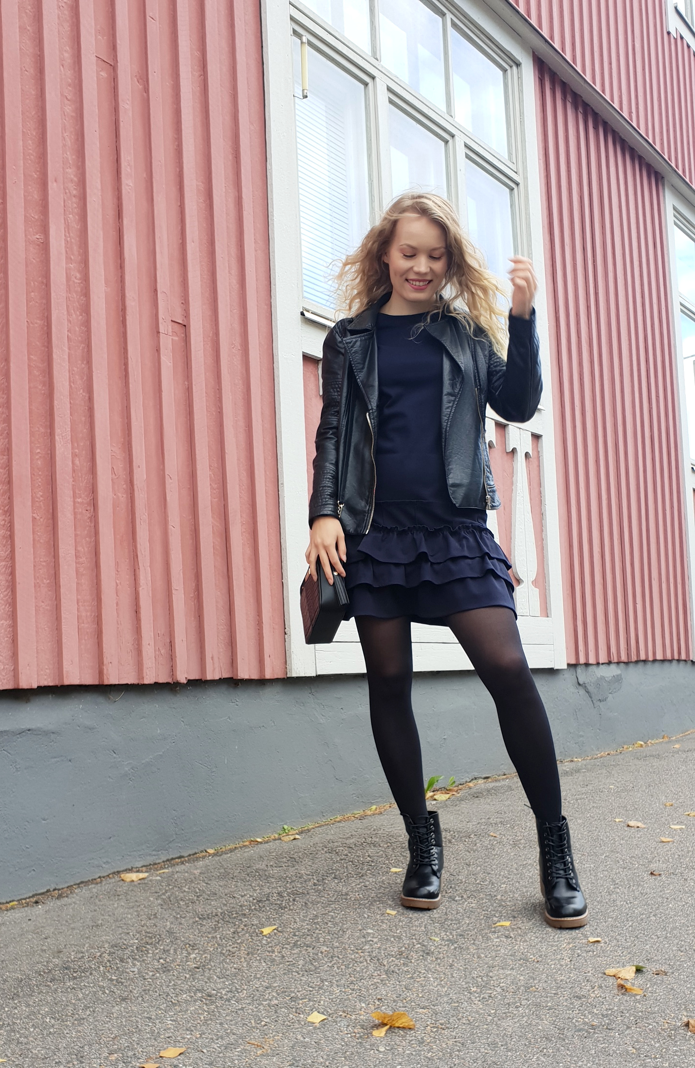 fake leather fall style