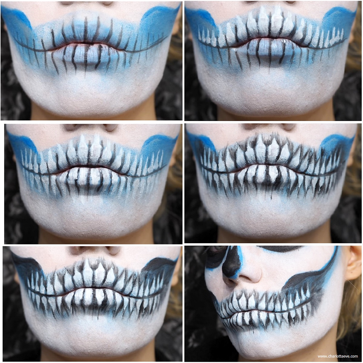 easy skull teeth tutorial