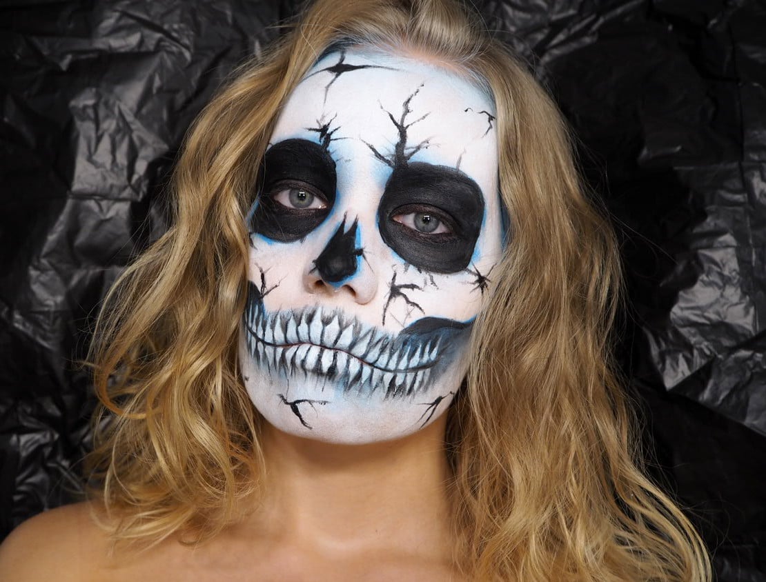 skull makeup halloween tutorial