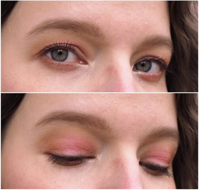 coral pink eyeshadow