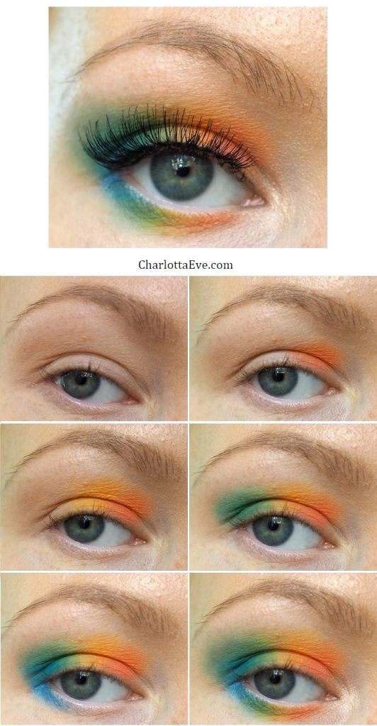 rainbow makeup tutorial