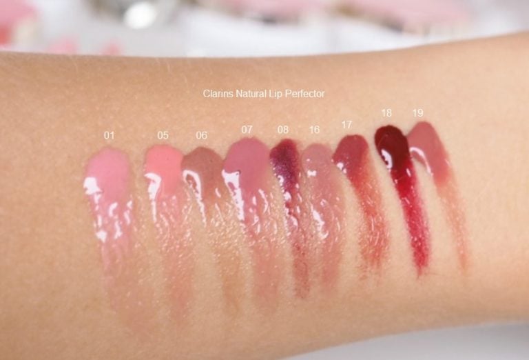 Everyday makeup from Clarins Natural Lip Perfector & Joli Blush review + swatches Charlotta Eve