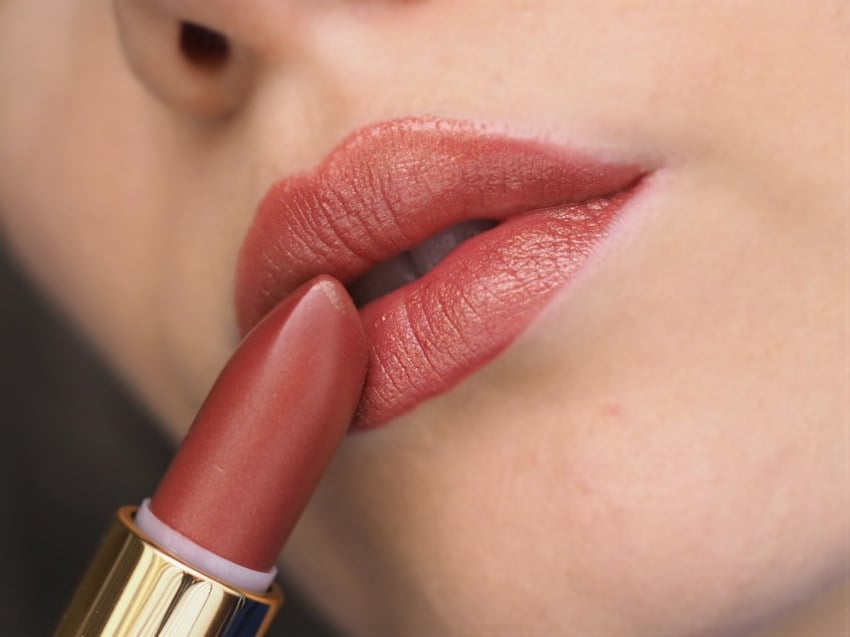 Elizabeth Arden HoneySuckle Lipstick on Lips