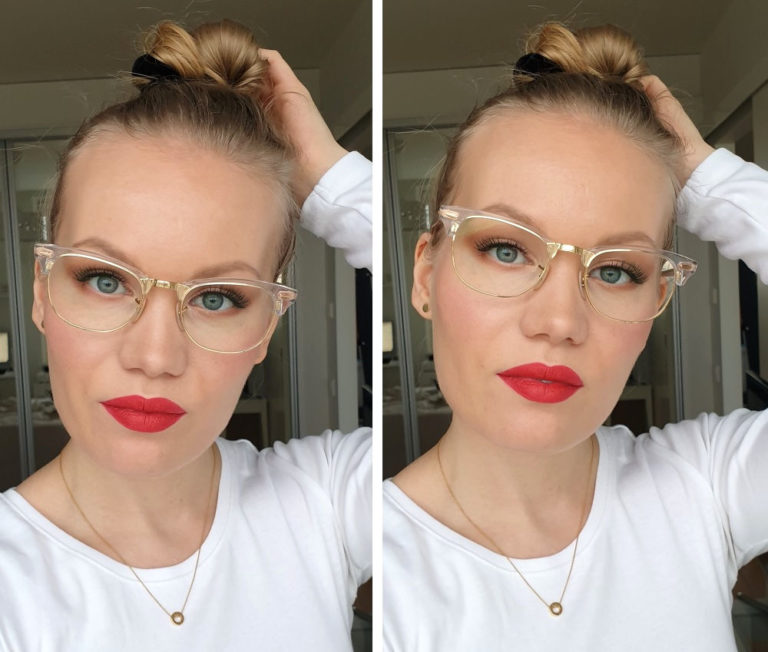 Classic makeup for glasses wearers Charlotta Eve