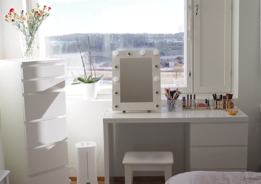 How I Decorate And Organize My Makeup Vanity Charlotta Eve