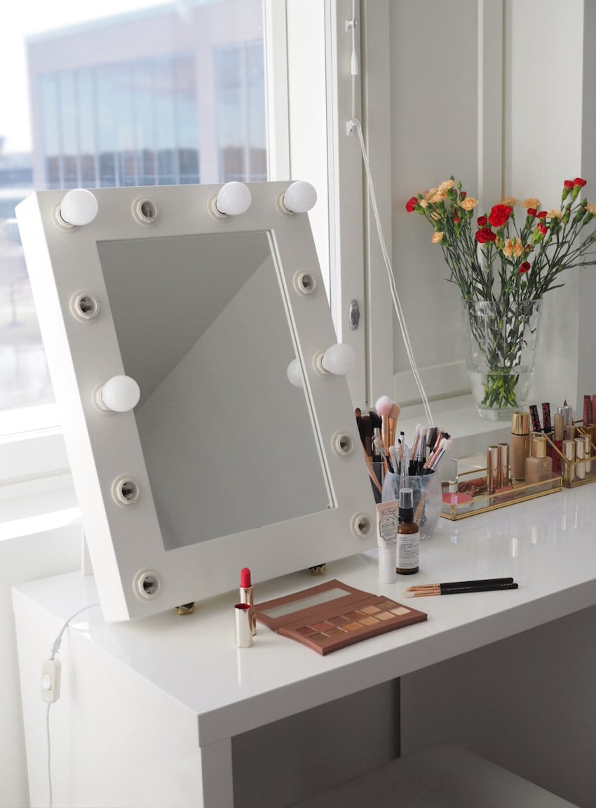 How I decorate and organize my makeup vanity - Charlotta Eve