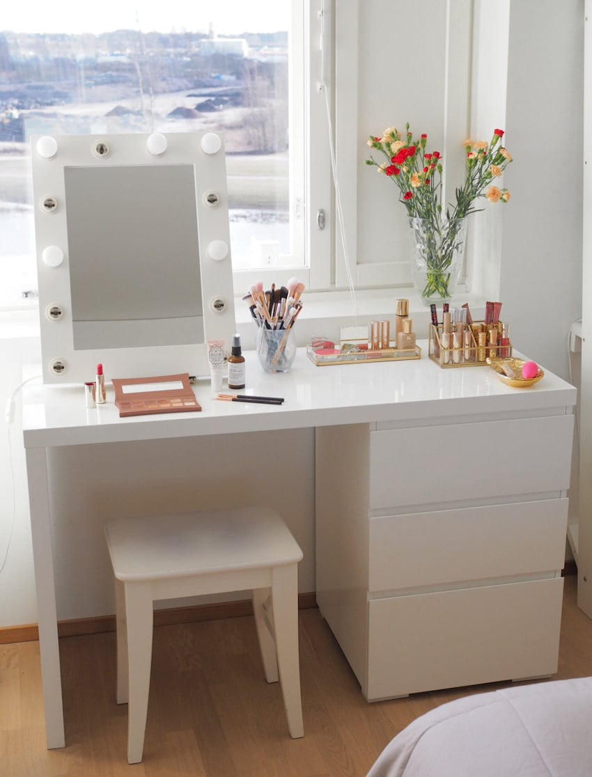 How I Decorate And Organize My Makeup Vanity Charlotta Eve