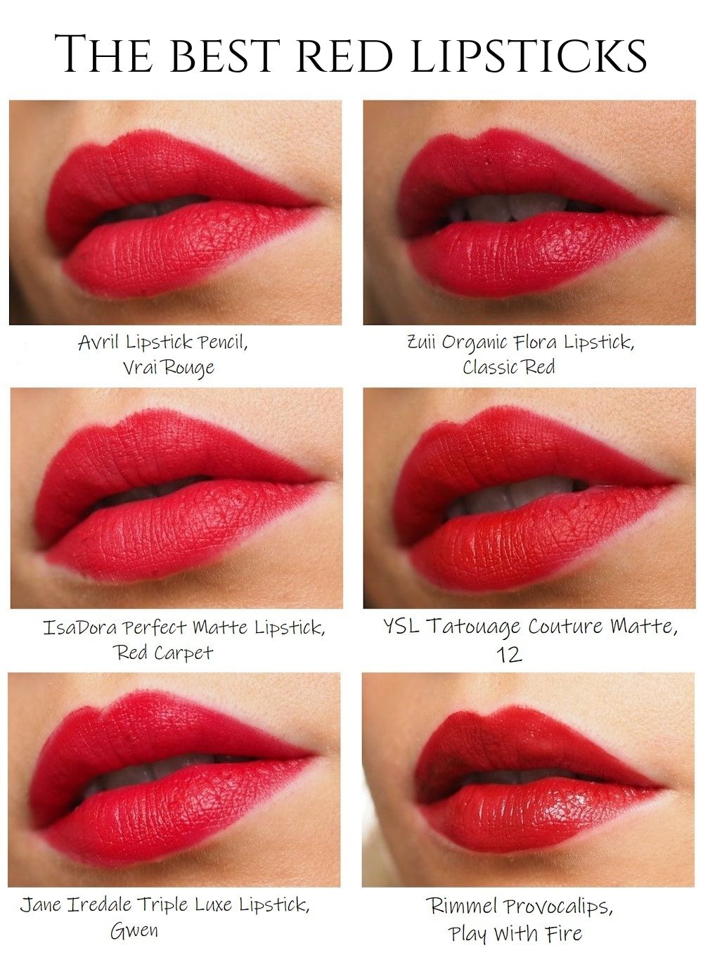 6 x the perfect red lipstick - Charlotta