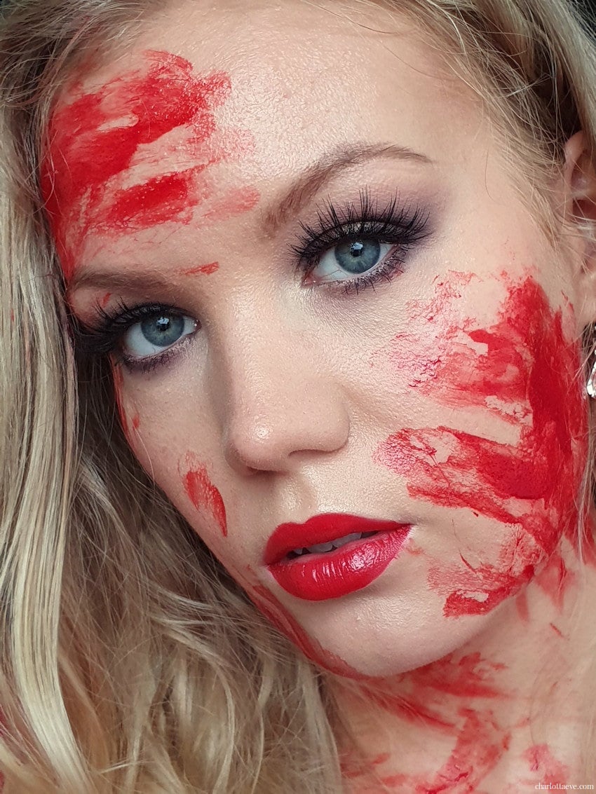  BLOODY  Easy Halloween  makeup  tutorial Charlotta Eve