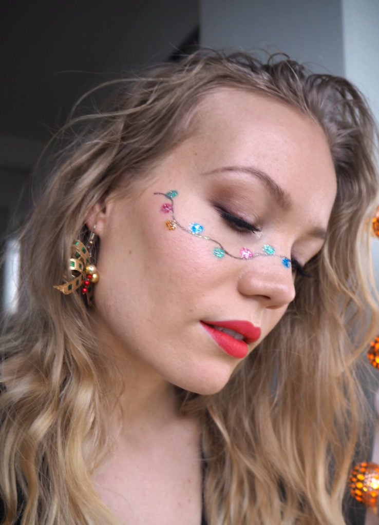 Christmas lights makeup 2.0 tutorial Charlotta Eve