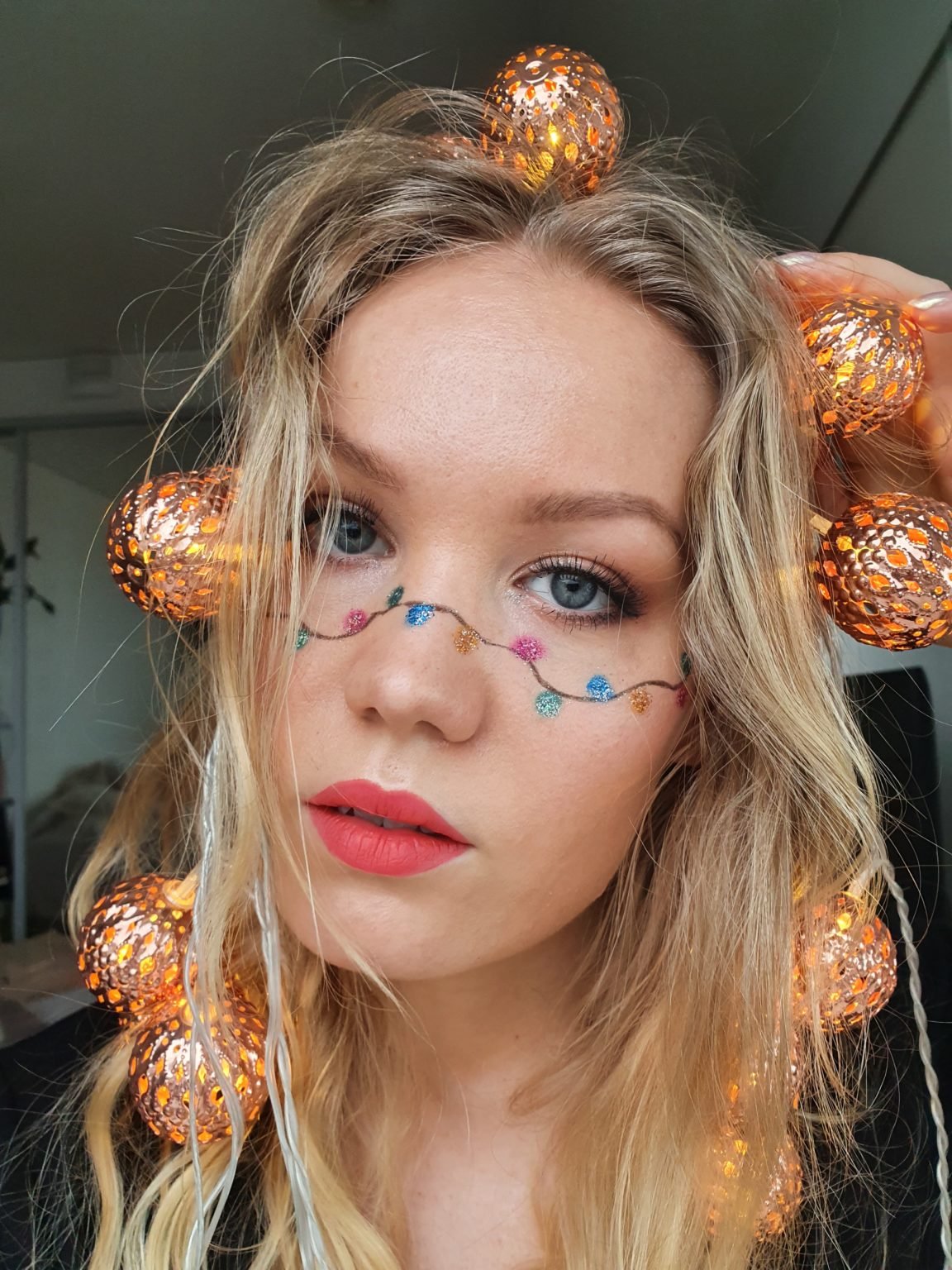 Christmas lights makeup 2.0 tutorial Charlotta Eve