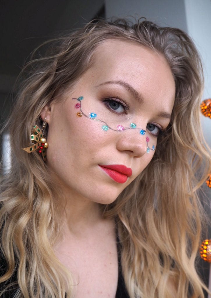 Christmas lights makeup 2.0 tutorial Charlotta Eve