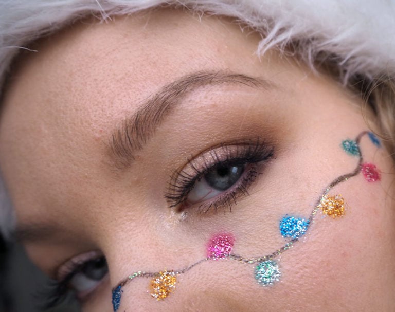 Christmas lights makeup 2.0 tutorial Charlotta Eve