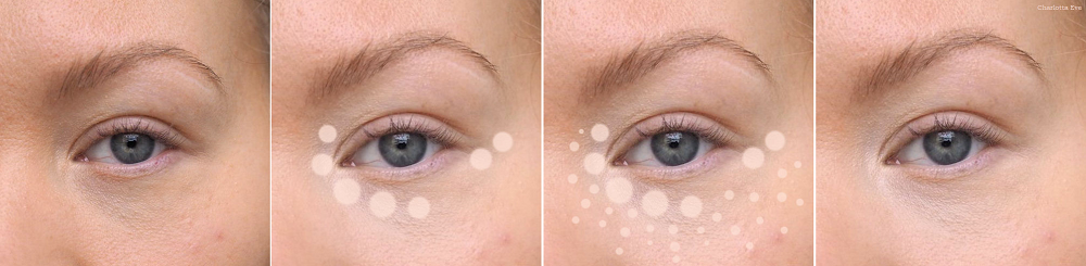 where to apply concealer to highlight under eye area