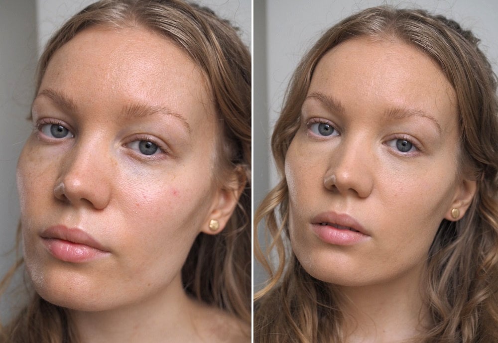 Nars Sheer Glow Foundation Punjab Before After